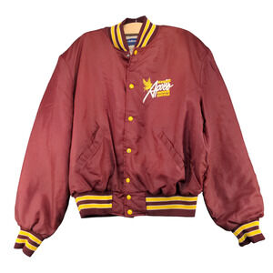 Holloway Men's Kroger Apollo Jacket Red XL Snap Button Nylon Vintage Made USA